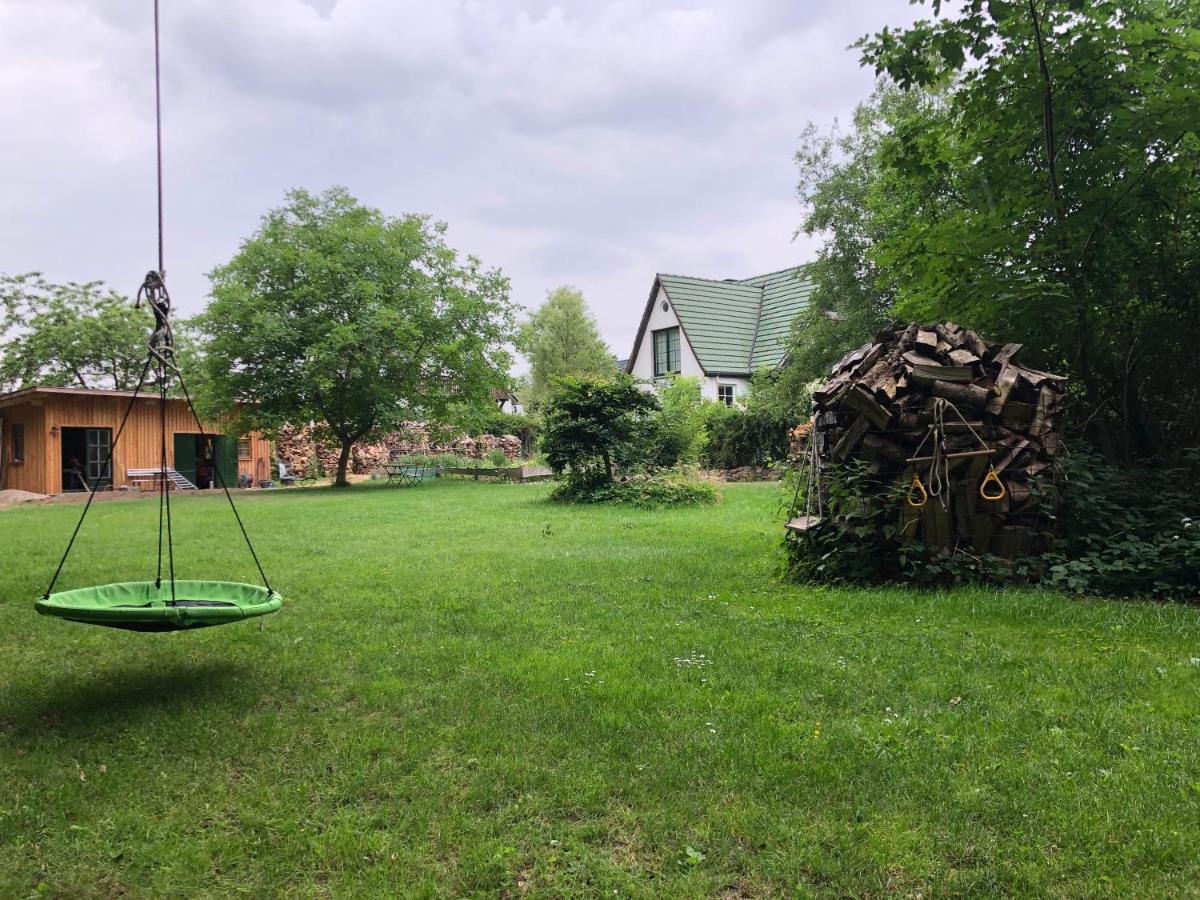 Ferienwohnung Am Waldrand Mit Sauna Biendorf エクステリア 写真
