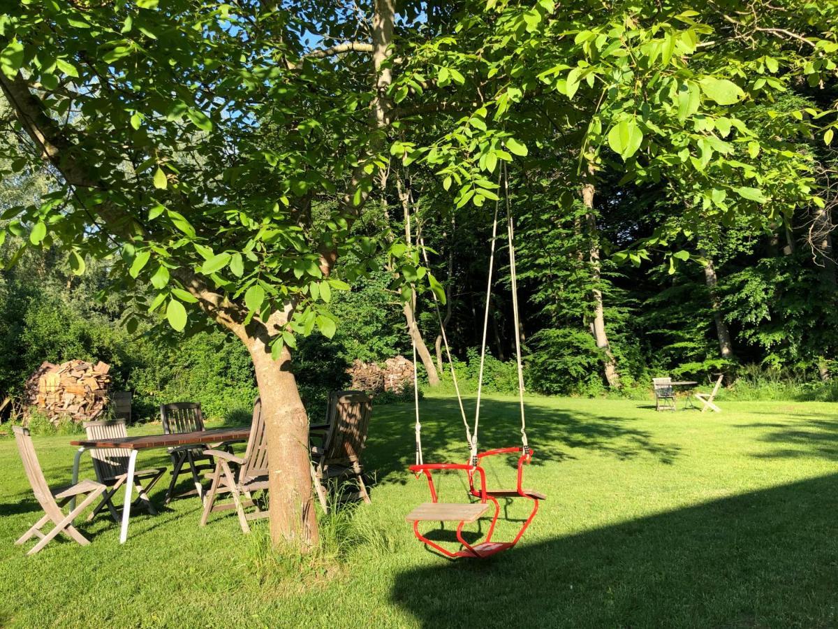 Ferienwohnung Am Waldrand Mit Sauna Biendorf エクステリア 写真