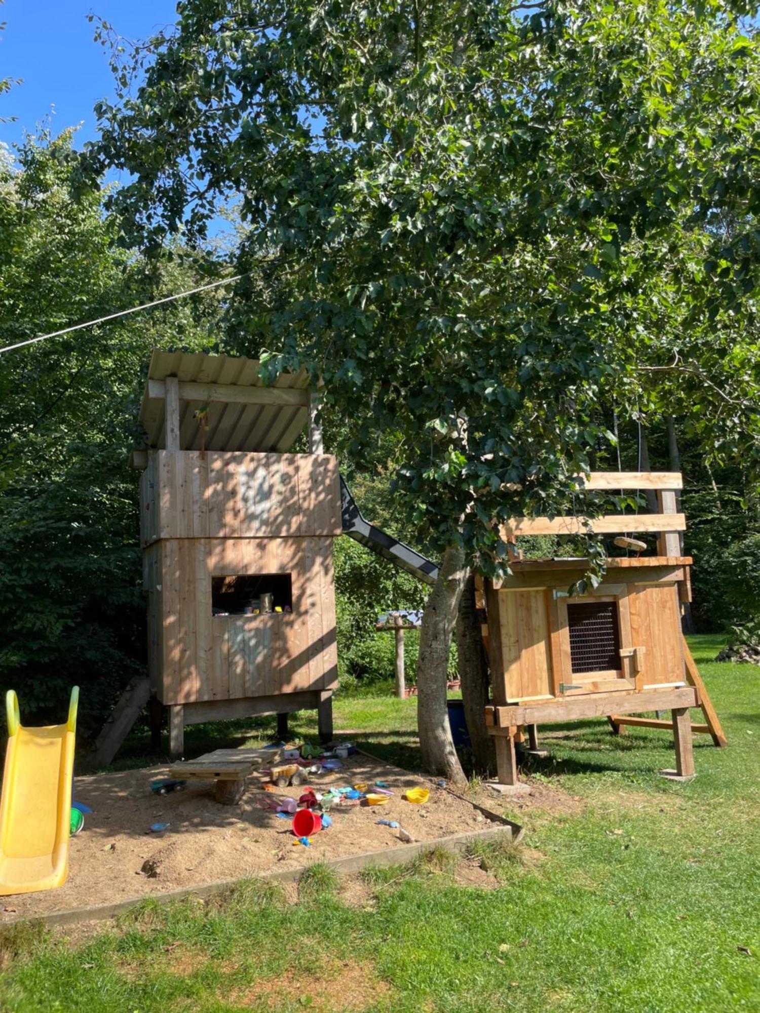 Ferienwohnung Am Waldrand Mit Sauna Biendorf エクステリア 写真